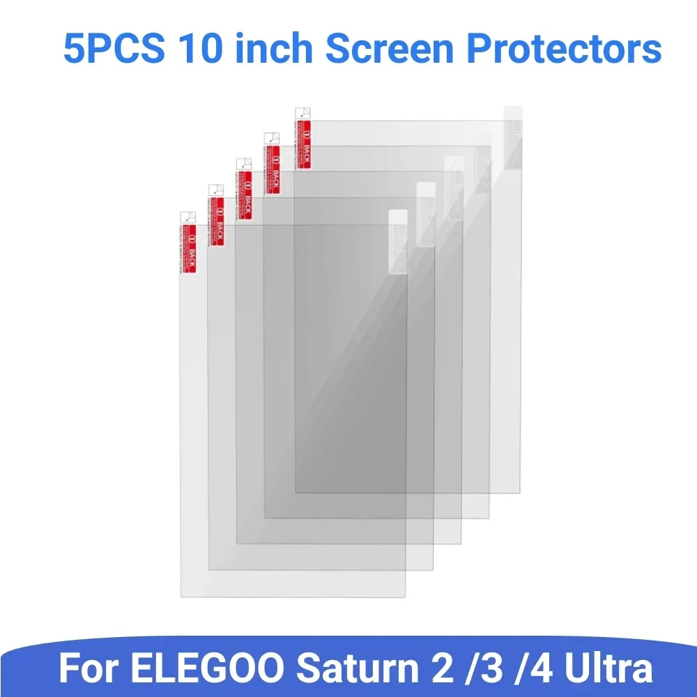ELEGOO Saturn 3 Ultra/8K/12K/Saturn 4 LCD 수지 3D 프린터용 방지 필름 5개 세트 - 스크래치 방지 보호막 액세서리