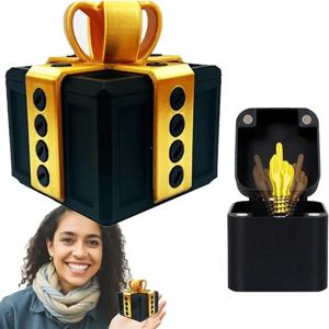 나사가 있는 상자 선물 상자에 가운데 손가락이 있는 짜증나는 선물 장난 까다로운 팝업 성인 장난감을 위한 참신한 재미있는 선물