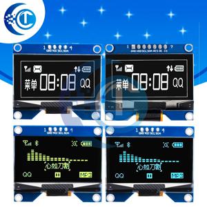1.54인치 4핀 7핀 흰색 파란색 노란색 OLED 스크린 모듈 CH1116 / SSD1309 드라이브 IC, SSD1306 SPI 인터페이스 호환