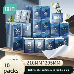 10팩 1개; 손수건 종이; 인쇄된 냅킨, 티슈 종이의 작은 패킷; 휴대용 페이셜 티슈 페이퍼