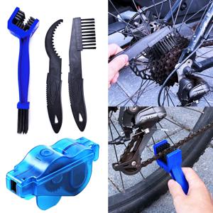 자전거 체인 클리너 키트, 간편하고 빠른 체인 세척 스크러버 기어 브러쉬 유지보수 청소 도구 세트 (로드 자전거, 산악 자전거용)