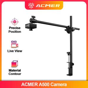 ACMER A500 5MP 카메라 100 °   광각 렌즈 배치 조각 실시간 미리보기 450*450mm 작업 공간 (95% 프레임 레이저 조각기용)