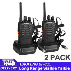 2개/세트 도매 정품 바오펑 BF-88E 5km 장거리 무전기 양방향 라디오 채널 16 자가운전 여행용