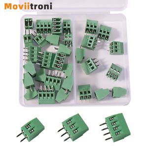 30개 나사 PCB 터미널 블록 커넥터 키트 KF128-2.54 2Pin 3Pin 4Pin
