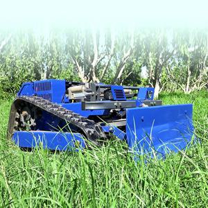 맞춤형 대형 디젤 소형 로봇 잔디깎이 절단 폭 550MM 원격 제어 크롤러 잔디깎이 플레일 모어
