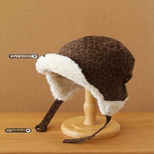 두꺼운 플리스 양털 비행 모자 남성용 겨울 따뜻한 귀 보호 레이펑 스타일 모자 캐주얼 I.Turtle 브랜드 모자