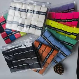 12개 오리지널 빅터 오버그립 미끄럼 방지 테니스 라켓 땀 흡수 그립 패들 충격 흡수 그립 테이프 트레이닝 액세서리