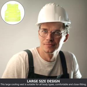 1세트 쿨링 베스트 대형 디자인 재사용 가능한 아이스 팩 조끼 여름 쿨러 조끼 남녀 야외용 쿨링 조끼