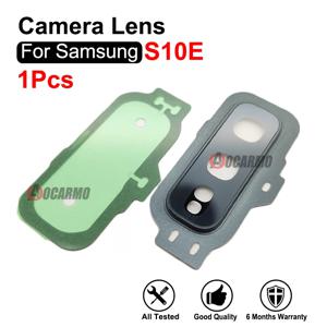 삼성 갤럭시 S10E S10e용 후면 블랙 카메라 렌즈(프레임 및 스티커 교체 부품 포함)