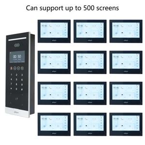 Dahua 다국어 아파트 IP 비디오 인터콤 키트, VTO6531H 및 VTH2621G-P, 지지대 RFID 페이스 코드 잠금 해제, 문짝 전화, SIP도어벨