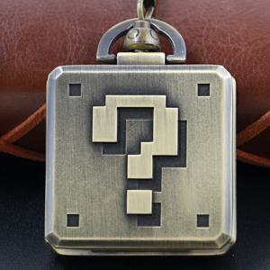 청동 파라다이스 게임 석영 주머니 시계 체인 남성과 여성 빈티지 매력 Steampunk 펜던트 목걸이 시계 Cf1168