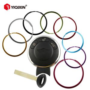 YIQIXIN 자동차 알루미늄 합금 스타일링 키 링 장식 BMW 미니 쿠퍼 Clubman Countryman R56 R57 R58 R60 용 자동차 키 쉘