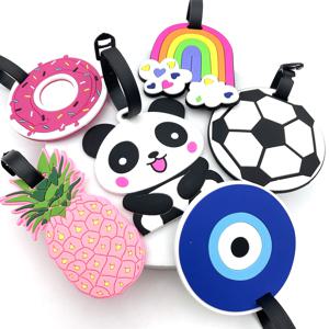 1PC 최신 여행 액세서리 수하물 태그 크리 에이 티브 유니콘 가방 패션 스타일 실리카 젤 휴대용 여행 라벨