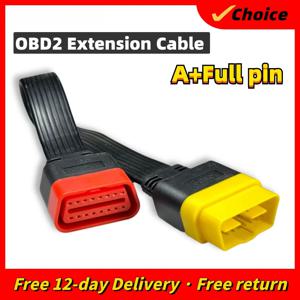 OBD OBDII 16핀 남성-여성 자동차 스캐너 OBD2 연장 케이블 커넥터 36CM 진단 도구 (ELM327 Launch Thinkdiag용)