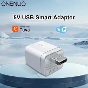 투야 스마트 마이크로 USB 어댑터 스위치 5V, 알렉사 헤이 구글 호환 홈 자동화용 미니 USB 전원 어댑터