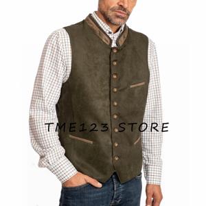 남자의 새로운 스웨이드 조끼 비즈니스 솔리드 컬러 간단한 민소매 조끼 남자를위한 공식적인 남자 조끼 남성 여름 Gilet 양복 조끼 망