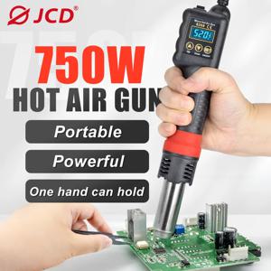 JCD 8208 마이크로 핫 에어 건 750W 용접 재 작업 스테이션 LCD 디지털 디스플레이 납땜 히트 건 헤어 드라이어 BGA IC 솔더 도구
