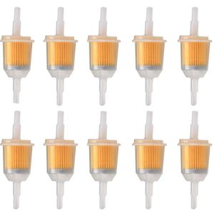 10Pcs 범용 가솔린 가스 연료 필터 자동차 내부 연료 필터 오토바이 스쿠터 가솔린 오일 필터 도구 모토 ATV 연료 필터