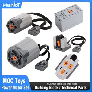 기차 버기 모터 M XL 서보 모터 기술 MOC 전원 기능 모터 부품, IR 리모컨, 레고드 장난감 8883 8882 88000
