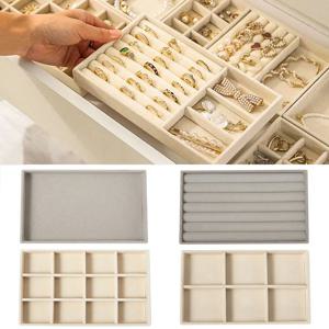 1pc 여러 스타일 벨벳 쥬얼리 Dispaly 트레이 목걸이 팔찌 귀걸이 반지 브로치 보관 상자 서랍 보석 주최자