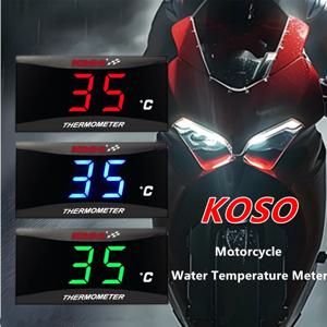오토바이 KOSO 수온 게이지 미니 미터 XMAX300 CB400 MT 07 09 센서 스쿠터 레이싱 용 모토 범용 온도계