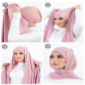 핀 무료 인스턴트 쉬폰 Hijab 여성 저지 보닛 이슬람 Shawls 및 랩 보닛 Hijab Underscarf Cap Foulard Femme