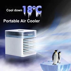 새롭게 업그레이드된 휴대용 에어컨 USB 냉각 팬, 자외선 살균 램프 포함, 데스크탑/차량용 에어쿨러, 특가 판매