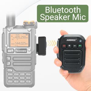 ABBREE 무선 블루투스 스피커 마이크 Quansheng UV K5 K6 K58 Baofeng UV-5R 21 Pro 워키 토키 용 핸드 헬드 스피커 마이크