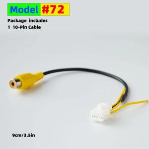 10핀 RCA 비디오 케이블 또는 안드로이드 라디오 액세서리용 4핀/6핀 USB 백업 카메라 어댑터 배선 커넥터 네비게이션