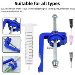 수동 접착제 솔더 페이스트 디스펜서 압출기 부스터 5CC 주사기 용접 오일 UV 접착제 플럭스 구조용 접착제 추진 도구