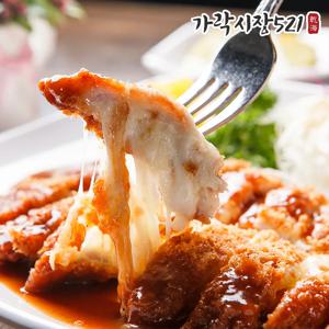 제주돼지 치즈 돈까스 4팩 SET (700g) 수제 등심 돈가스 돈카츠 유통기한임박