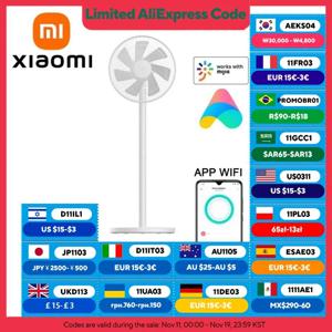 XIAOMI MIJIA 유선 바닥 팬, 7블레이드 대형 공기 흐름, 컨버터블 책상 및 바닥 사용,90 °   초광각 범위, 가정용 선풍기