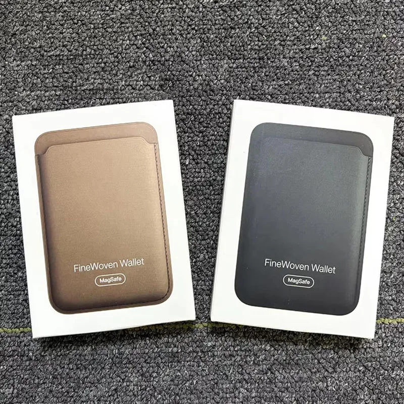 공식 박스 포장 파인우븐 카드 지갑 케이스 아이폰 15 16 17 프로 맥스 플러스 애플 13 14 프로 강력한 자석 마그세이프 커버