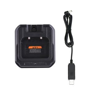 100% 오리지널 Baofeng UV-9R 워키 토키 USB 어댑터 데스크탑 충전기 BF-9700 UV9R PLUS 양방향 라디오 리튬 이온 배터리 액세서리