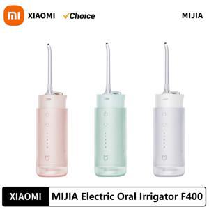 XIAOMI MIJIA 휴대용 구강 세정기 F400 4 모드 200mL 물 탱크 1700 시간/m 물 스프레이 개폐식 세정기 Flosser Pick Jet