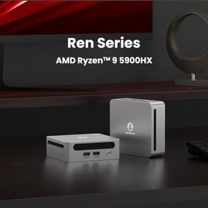 GenMachine 휴대용 R9-5900HX 표준 압력 설계 게임 오피스 비즈니스 WIFI6 미니 WiFi6 NUC 게이밍 컴퓨터 PC