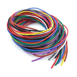 10색 22 AWG 실리콘 와이어 각각 10피트 주석 도금 구리 105 ° 전자 제품 및 DIY 프로젝트에 적합한 내열성