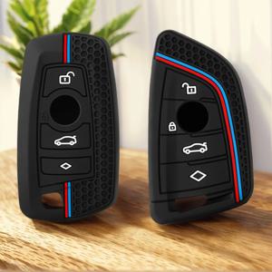 BMW F30 F31 F32 F34 F20 F21 F07 F10 1 3 5 7 시리즈 X1 X3 G01 X4 G02 X5 F15 F16 M3 M4 용 실리콘 자동차 키 케이스 커버 쉘