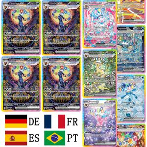 포켓몬 PTCG 홀로 포일 DIY 카드 SV: Prismatic Evolutions 취미 수집품 게임 컬렉션 카드 언어: DE/FR/ES/PT