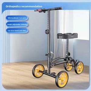 보행 보조 지팡이 - 발목 부상 회복을 위한 단일 다리 보행기, 바퀴가 달린 접이식 이동성 스쿠터, 재활 지원 지팡이