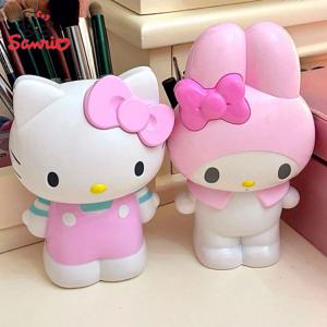 산리오 헬로 키티 마이 멜로디 펜 홀더 만화 편지지 메이크업 브러쉬 주최자 데스크탑 장식 크리스마스 장식품 선물
