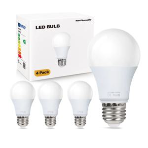 4팩 220V LED 전구 E27 스포트라이트 가정용 SMD2835 6W 9W 12W 15W 18W LED 램프 절전형 냉광/온광 백색 전구