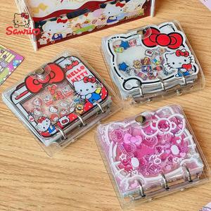 산리오 헬로키티 쉐이커 소형 카드 앨범 DIY 3인치 케이팝 바인더 창의적인 아크릴 시트 내장 수집 카드 홀더 북 선물