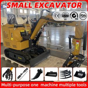 무료 배송 미니 굴삭기 부속품 포함 디젤 다목적 굴삭기 조경 공사용 강력 미니 굴착기