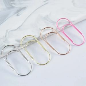 15개 대형 종이 클립 50x25mm 와이드 디자인 문서용 4가지 색상 옵션