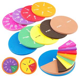 9PCS EVA 점수 덧셈 및 뺄셈 계산 데모, 인터랙티브 분수 수학 교구, 학생용 STEM 교육용 ﻿