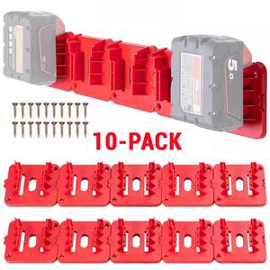 1-10PCS 전동 공구 리튬 배터리 홀더 M18 18V 리튬 이온 배터리 용 밀워키 용 스토리지 고정 브래킷 설치 기본 랙