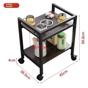 커피 테이블 마작 테이블 체스 및 카드룸 사이드 테이블 차 랙 카드 게임 마작 기계 이중층 이동식 사이드 테이블