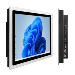 17, 19, 21.5인치 산업용 올인원 PC 태블릿 컴퓨터, 정전식 터치 스크린 패널 PC, 내장 와이파이, RS232 COM, 윈도우10 프로