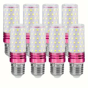 8pcs Led 램프 전구 E14 220V 110V Led 촛불 전구 E27 옥수수 램프 3W 6W 9W 12W 15W Bombilla 샹들리에 조명